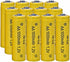 12 Counts 1.2V NI-CD AA 1000mAh Outdoor Solar Rechargeable Batteries for Landscape Lights