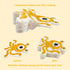 3 Pcs Compressed Wood Pulp Sponge Scrubber, Cute Cartoon Dual-Sided Reusable Dish Washing Cleaning Sponges