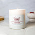 Citrus Rose Scented Jar Candle, Relaxing Aromatherapy Candle, 2 Wick White Jar, 60hr Burn