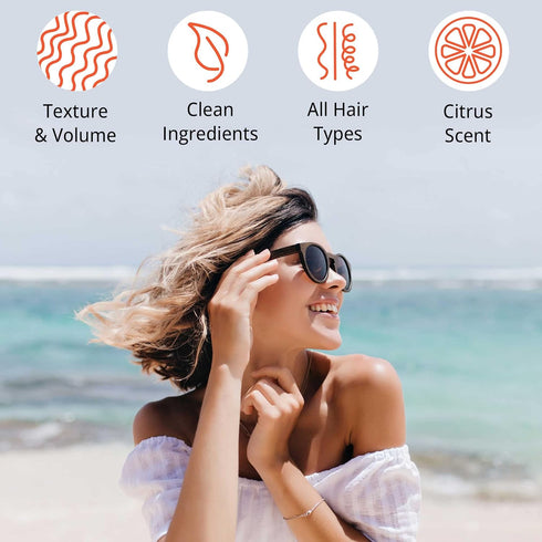 Sea Salt Spray for Hair Men & Women - Texturizing Beach Waves Spray for Fine Hair, Volumizing Hair Spray for Women