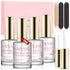 SAVILAND 15ml Dip Powder Liquid Set, 10 Pcs Base/Top Coat, Activator Brush Saver Nail Set Gift for Daughters