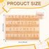 XIHIRCD 2pcs Braille Alphabet Board, Wooden Braille Fingerboard with Raised Dots & Engraved Letters & Numbers