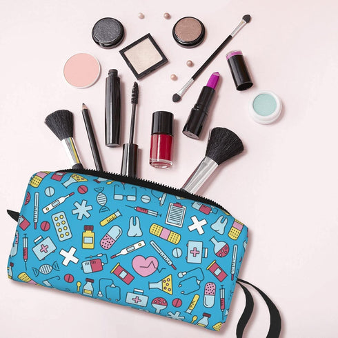 YISHOW Nurse Equipment Makeup Bag, Adorable Travel Cosmetic Toiletry Organizer Case for Women