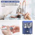 Manicure Pedicure Kit - 5 Pieces Nail Clippers Set for Fingernails & Toenails with Travel Case (Gray/Black_A)