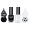 Whats Up Nails - 2 Essential Stamping Polishes (White, Black) for Stamped Nail Art Design, 7 Free, Cruelty Free