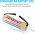 Tenergy 1.2V AA NiCD Rechargeable Battery - 1000mAh, 12 Pack, Flat Top with Tabs