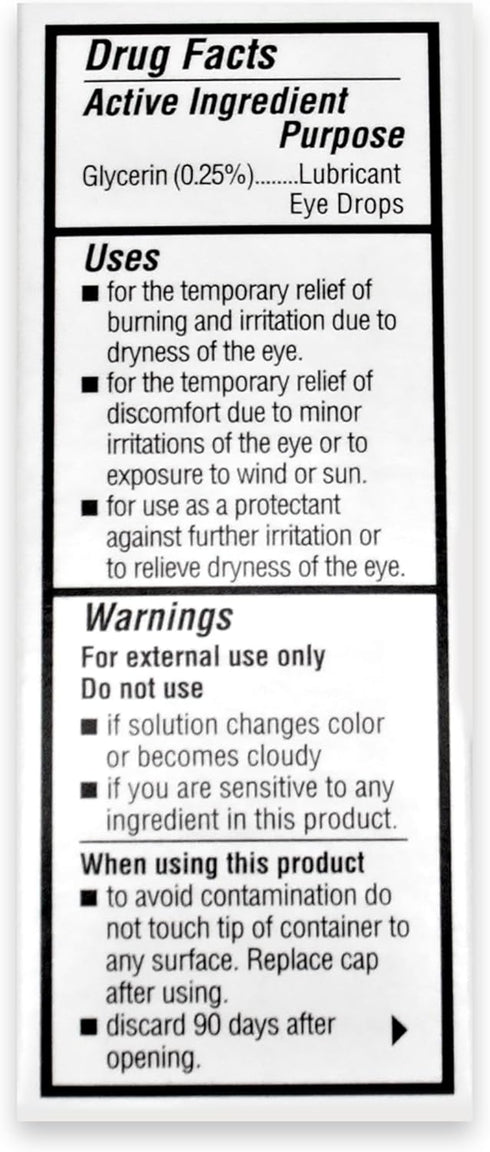 OT6400 0.34 OZ (10 mL) Oasis TEARS PF Preservative-Free Lubricant Eye Drops Dry Eye Relief | Artificial Tears | FL