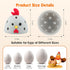 WAMEIJU Egg Washer for Fresh Eggs, Silicone Egg Brush Cleaner, Egg Cleaner Scrubber for Fresh Eggs, Reusable