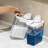 Laundry Detergent Dispenser, 2 Pack, 61 oz with 4 Removable Labels for Organization and Storage