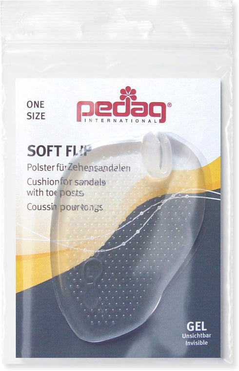 Pedag 178 Soft Flip Gel Cushion for Sandals, Clear, OS