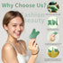 Lusomch 3 Gua Sha Tools Pcs Natural Jade Gwashah Stone Instead of Stainless Steel Gua Sha Kit Anti-Drop Design, Smooth