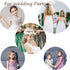 Wedding Hair Accessories for Kids, Gold Flower Girl Headband with White Flower and Pearl for Bridal Hair