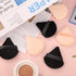 Pimoys 6 Pieces Powder Puff Face Triangle Makeup Sponge, Soft Velour Puffs for Loose Powder Setting Blender Tool