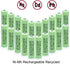 AA Ni-MH 600mAh 1.2V Rechargeable Solar Light Batteries, 20 Pcs for Outdoor Lamps