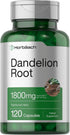 Horbaach Dandelion Root Supplement 1800mg | 120 Capsules | Non-GMO, Gluten Free