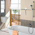 Stainless Steel Shower Squeegees with Self Adhesive Hook - Window Squeegees for Bathroom Mirror, Glass Cleaning