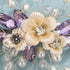 Xerling Light Purple Rhinestones Crystal Flower Hair Barrettes, Boho Bridal Hair Accessories