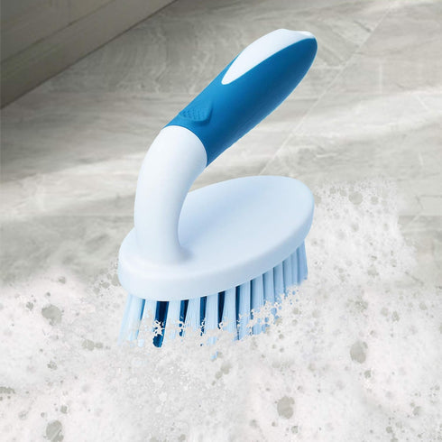 PHYEX 2-Pack Large & Small Cleaning Brushes - For Cleaning Carpet, Floor, Bathroom, and Kitchenware