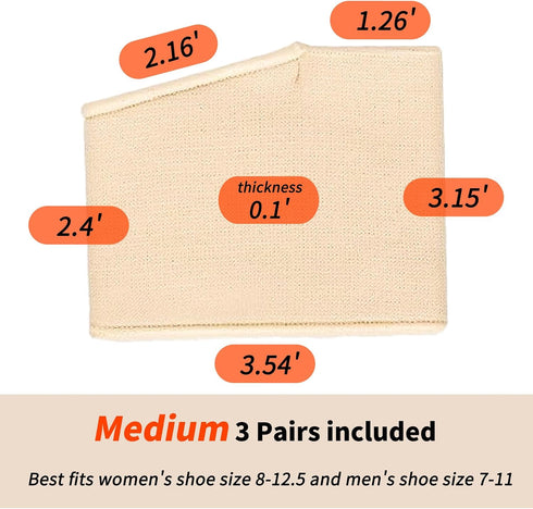 KASAK 2 Metatarsal Pads with Gel for Women & Men, Pairs Ball of Foot Pain Relief Cushions for Metatarsalgia, Morton's