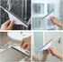 Quilax Counter Tiny Bathroom Mirror Squeegee for Shower Glass, Silicone Shower Squeegee with Hanging Hook, Handy Water