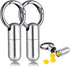 Qianyu 2 PCS Small Pill Case Micro Keychain Pill Holder Portable Waterproof Container Tiny Pocket Medicine Organizer