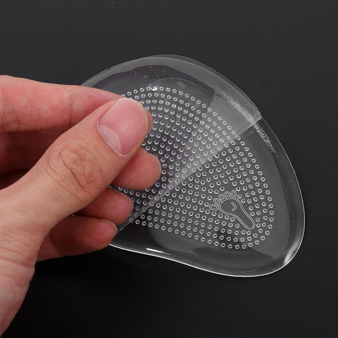 Forefoot Half Insoles Guard, Transparent Flip-Flops Cushions, Self-Adhesion Shoe Insoles, 3 Pairs