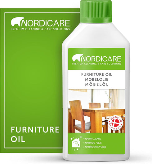 Nordicare Wood Oil Colorless 16.9 oz - Premium Walnut, Teak Oil for Oak, Beech, Indoor Use