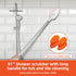 Qaestfy Shower Bathtub Tub Tile Scrubber Cleaning Brush with 51'' Handle, 5 Non-Scratch Scouring Pads, Adjustable Long Handled Scrub Brush for Cleaning Shower Bathroom Vessel sinks Wall Floor by Qaestfy
