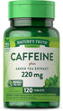 Nature's Truth Caffeine Pills, 220mg, 120 Count with Green Tea Extract, Vegetarian, Non-GMO & Gluten Free