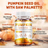Palmetto,3200mg/Serving,Cold-Pressed Immune,Bladder (600 SCOLA Pumpkin Seed Oil with Saw with Essential Fatty Acids