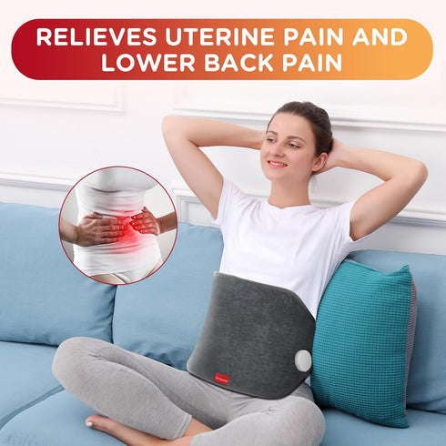 Upgraded Heating Pad for Back Pain Relief, Comfytemp Large Electric Heat Pad for Cramps, XL Heated Belt