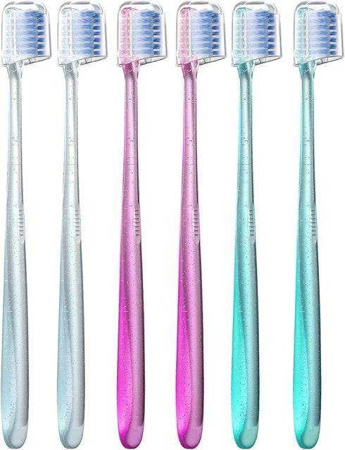 V-Shaped Orthodontic Toothbrush for Braces, Soft Bristles, 6 Count, No Interdental Brushes Included