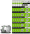 50 Pack LR754 AG5 Watch Batteries 309 393 1.55V Alkaline Button Cell for Laser
