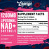 1200mg Liposomal NAD+ Supplement: Ultra Purity, Enhanced Absorption, Age Defense, 60 Softgels