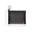 Patu Mini Zipper Mesh Bags, Black, 4" x 5", Size S / A7, 5 Pieces, Makeup Cosmetic Organizer