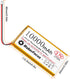 MakerFocus 3.7V LiPo Battery 10000mAh Lithium Rechargeable with Integrated Protective Board for Raspberry Pi