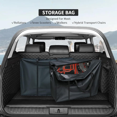 2 (39" Lx16 Wx32 Rollator Travel Bag with Medical Equipment Luggage Tag - Waterproof Wheelchair Bag for Folding Walker