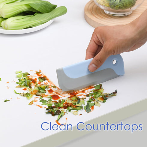 2 Pack Mini Squeegees, Window and Bathroom Glass Shower Mirrors Cleaning Tool for Kitchen Countertops and Sink