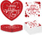 LOVSME 40Pcs Valentine's Day Paper Plates, Heart Party Disposable Dinnerware Plates and Napkins,