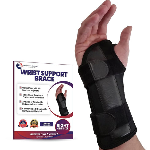 Carpal Tunnel Wrist Brace Night Support | Wrist Splint & Hand Brace | Arm Guard for Carpal Tunnel Syndrome (Right Wrist
