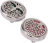 Srliya 2pcs Essential Oil Diffuser Brooches Stainless Steel Lightweight Hollow Out Tree Shape Washable Locket Perfume