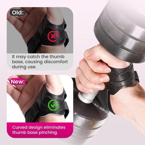 Mekiley CMC CMC Thumb Support Brace - with Firm Supportive Wrist Strap, Dual Density Thumb Brace Stabilizes Joint, Pain