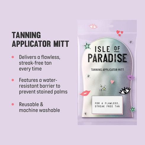 Isle of Paradise Tanning Applicator Mitt - Water Resistant, Streak Free Tan Applicator Mitt for Flawless Finish, 1 Count
