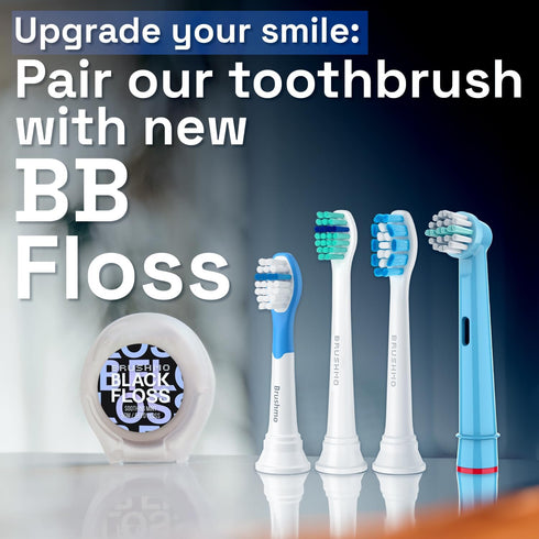 Brushmo Extra Soft Replacement Toothbrush Heads for Kids Ages 7+, Compatible with Philips Sonicare HX6042/94, 8 Pack