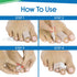 VIVEsole Hammer Toe Straightener (4 Pack) - Compression Cushion for Women, Men, Seniors, Reusable Soft Splint