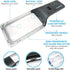 MagniPros 3X with 5X Zoom Magnifying Glass, 10 Anti Glare LEDs for Low Vision, Seniors
