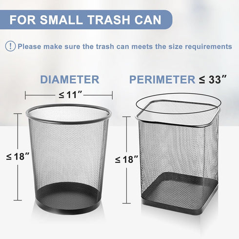 140 Count Small Trash Bags, 4 Gallon Drawstring, No-tear Design, White, YUFDA Strong Unscented Trash Bags