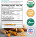 USDA Organic Turmeric Curcumin with Black Pepper and Ginger (2 Month Supply) Joint Support Supplement with Tumeric and Ginger Root Powder - Organic Turmeric Supplement - 60 Vegan Capsules (No Pills)