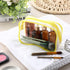 Weewooday 12 Pieces Clear Waterproof Makeup Bag, PVC Zippered Toiletry Carry Pouch for Vacation Bathroom (Medium,