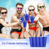 Rtteri 15 Pcs Reusable Kids Cups with Straws and Lids, 16 oz Glitter Tumblers for Parties, Navy Blue
